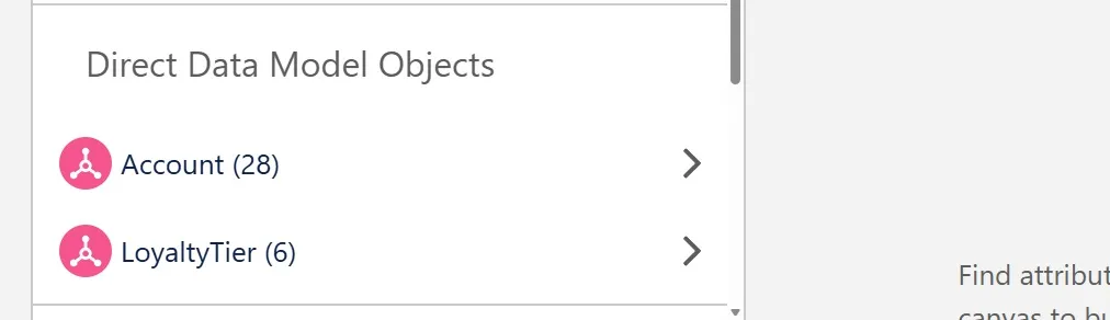 Direct attributes (1:1) in the segment canvas