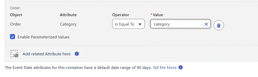 Dynamic Segment with a parameterized value supplied at runtime
